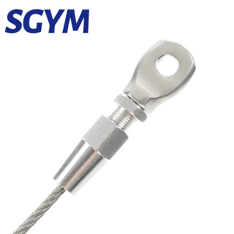 Marine Grade 316 Stainless Steel Swageless Eye Terminal Wire Cable Rope DIY Fitting Rigging Hardware Quick Installation