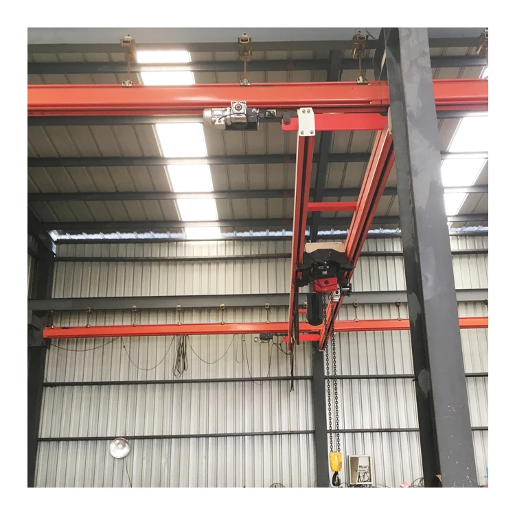 2000 kg 2.5T 3.2T KBK model UK40 rail large-tonnage double girder beam suspension light ergonomic EOT crane system price