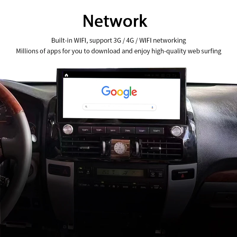 Android For Toyota Land Cruiser Prado 150 2010 2011 2012 2013 Car Radio Stereo Multimedia Video Player Head Unit Carplay