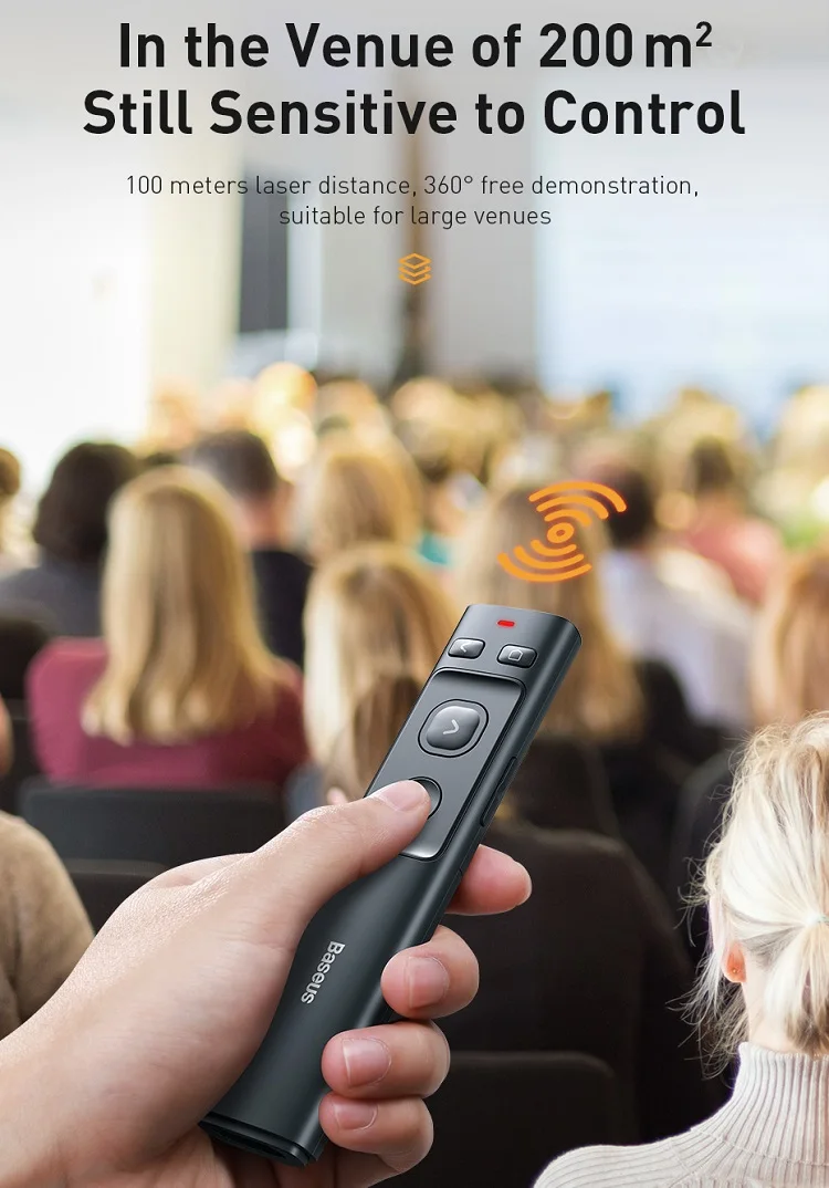 Lazer Light Remote Control Infrared Presenter Pen Projector Powerpoint PPT Slide Wireless USB C Laser