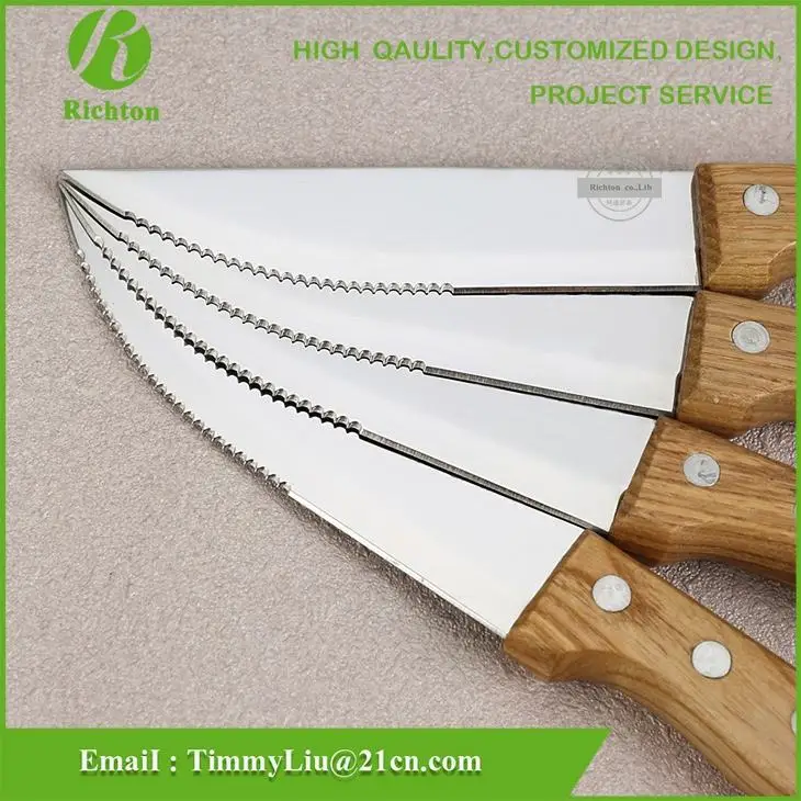 Factory Direct Sale 6/8/10pcs Stainless Steel Steak Knife Table Knives Set