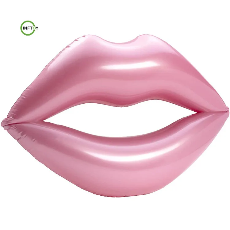 Inflatable red lip pool float, luxury float Water Inflatable Pool Toys for Kids Adults Party Fun Swimming Pool Raft Lounge