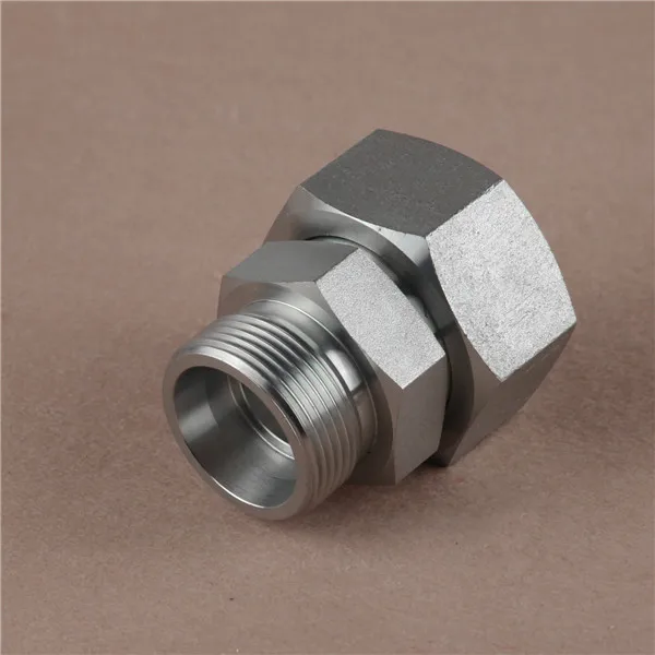 Metric Male & Female 60cone Seat Hex Blank Hydraulic Adapter 2D standard production