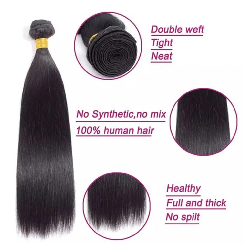 wholesale raw hair bundles overhead 16 inch hair extension human bone straight virgin bundles for women