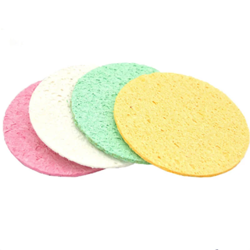 Best Selling Facial Sponges Compressed Cellulose  Compressed Natural Spa Facial Sponge Makeup