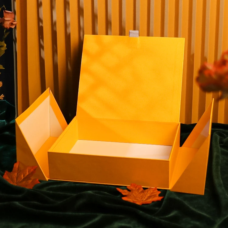 Custom Logo Printed Hard Unique Luxury Cardboard Rigid Two Double Door Open Magnetic Closure Gift Packaging Box