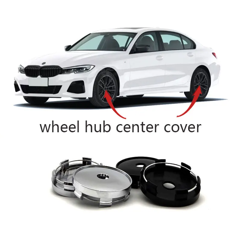 68mm 56mm Car wheel center hub ca ps cover for BMW X4 5 6 1357 series ALPINA refit accessories blue white black tires decoration