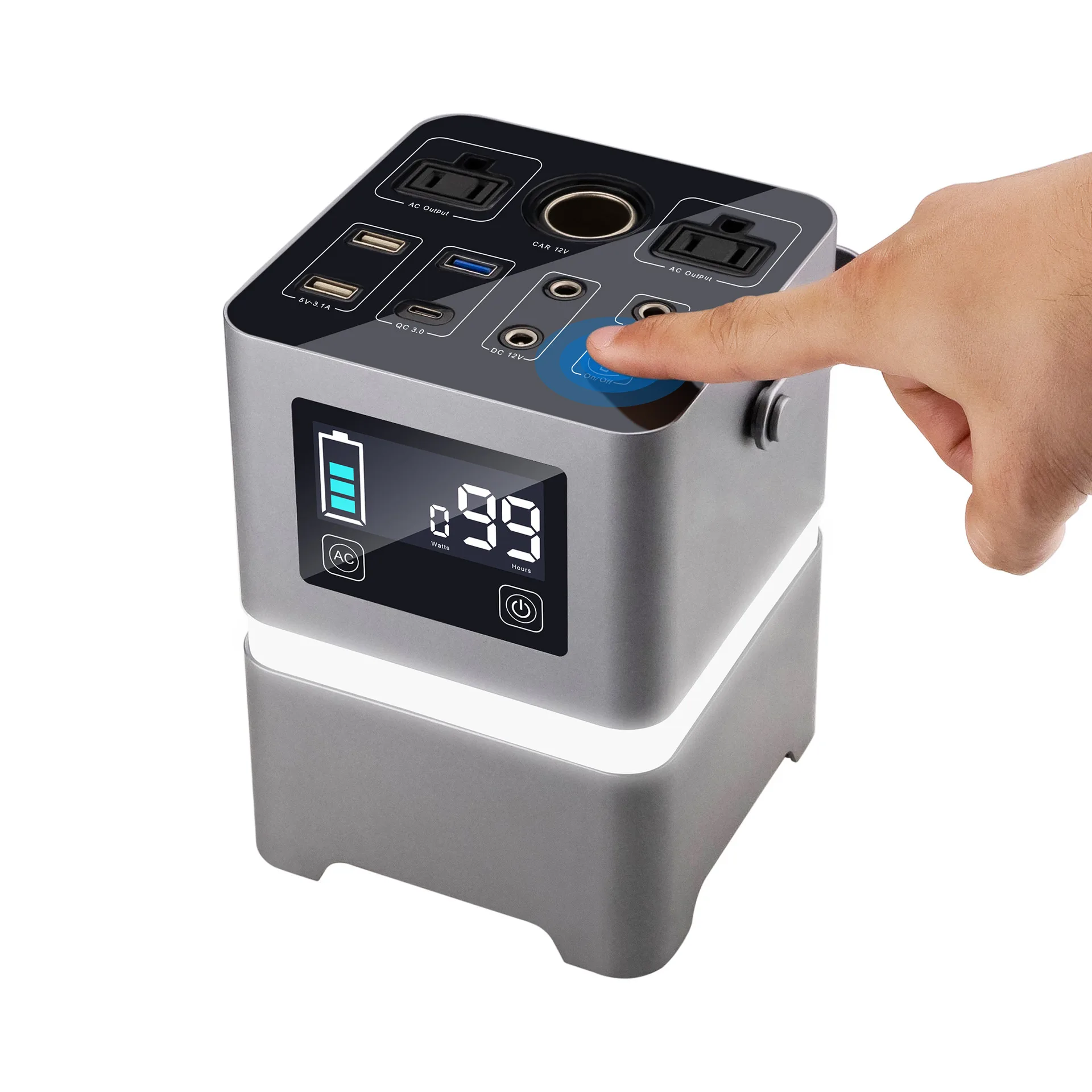 Outdoor 200W Solar Emergency Power Supply and 200W Portable Energy Storage Power Bank Combo Solar Generator 200w Free Shipping