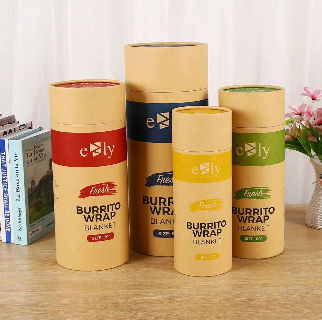 Manufacturer Custom Paper Tube Extra Large Round Cylinder Biodegradable Kraft Paper Tubes Box Packaging