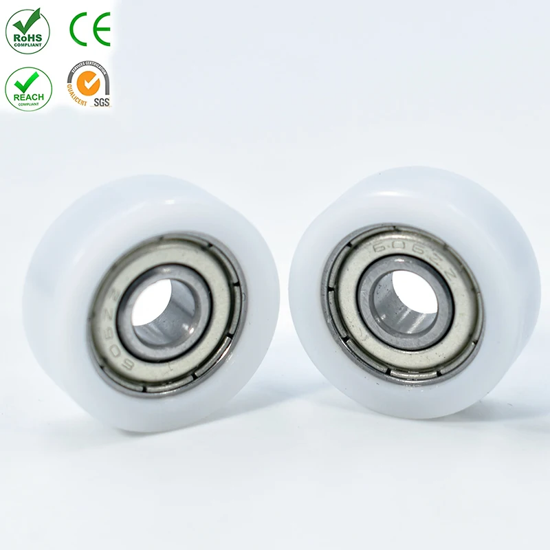 ZOTY BS60519-7 5x19x7 мм пластмассовый нейлоновый шкив 605RS для раздвижных дверей направляющий ролик жесткие пластиковые колеса оконные ролики
