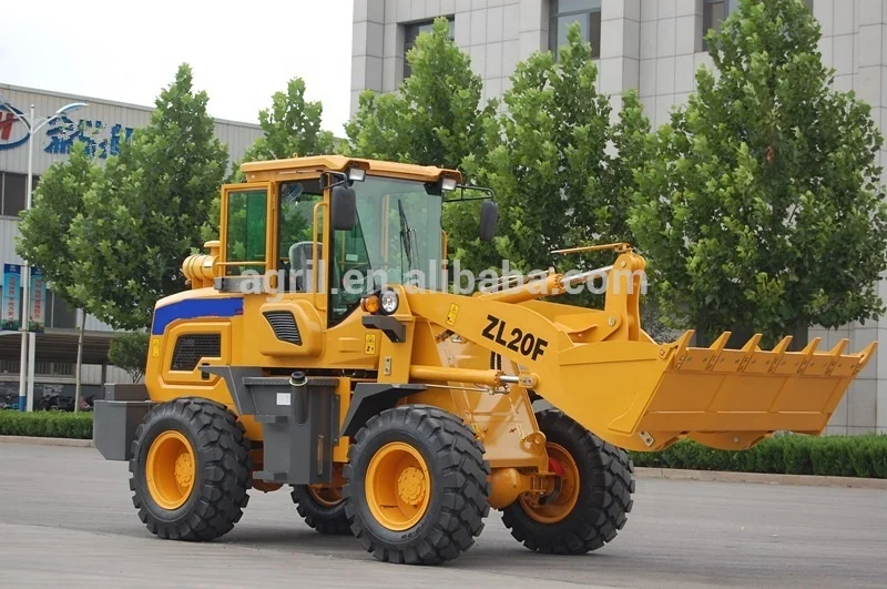 2 ton hot sale new design hydraulic wheel loader ZL20F with Cumminsengine air conditioner