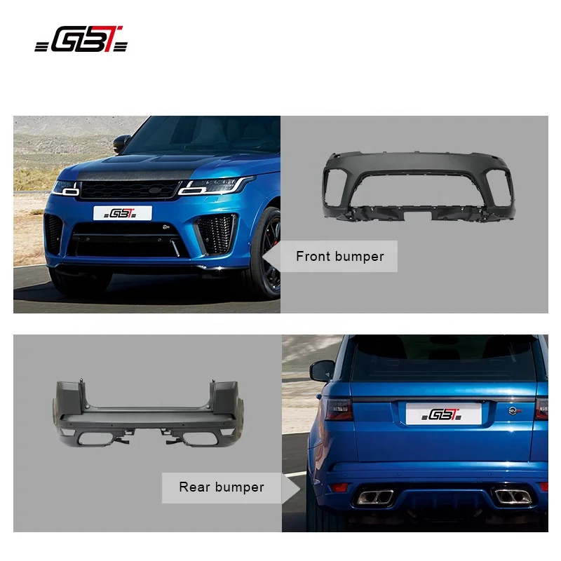 Комплект кузова GBT включает передний и задний бампер для Модели LAND ROVER RANGE SVR 2018