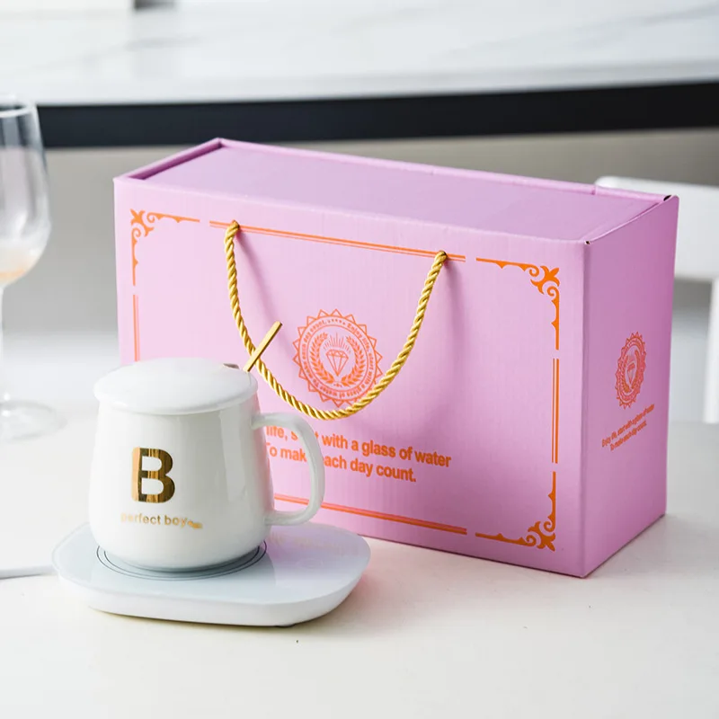 Smallorders G0124 Hot selling creative and practical mothers day with lid new mother marble ceramic mug glass Gift Set