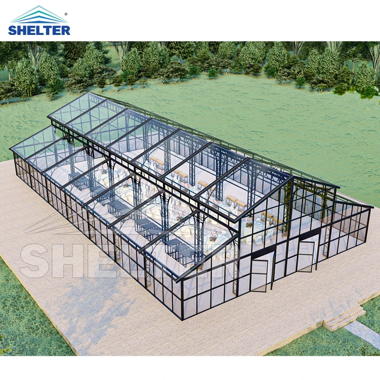 20x20 10x20 30x40 алюминиевый 150 300 1000 человек роскошный открытый прозрачный шатер для свадебной вечеринки черная рамка палатки