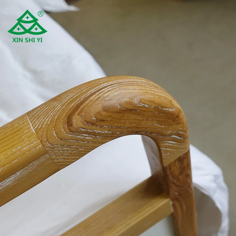 Bedroom Furniture SetSingle Solid Wood Bed With Leather Upholstery Headboard With Two Night Stand