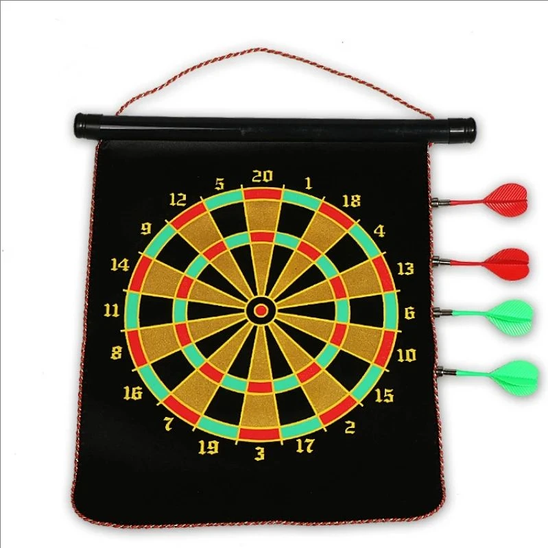 Factory Price Double-Sided Thickened Target 12 Inch Magnetic Safety Dart Set With 4 Darts For Sale