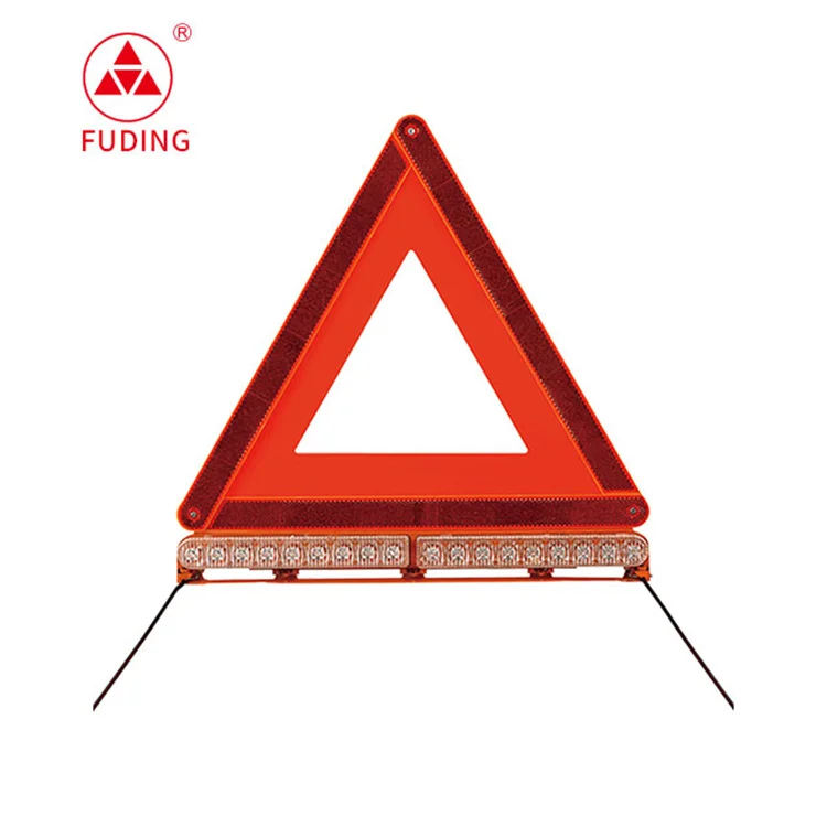 ECE R27 Approval Car Accessories Vehicle Tools Car Emergency Led Warning Triangle