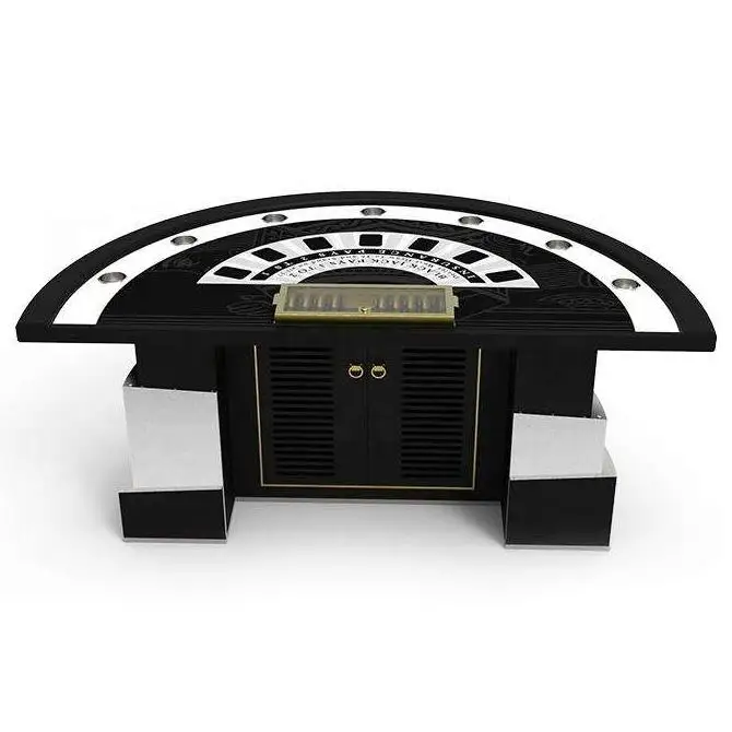 YH 84 Inch Luxury Casino Black Jack Table Professional Poker Table Gambling Blackjack Table