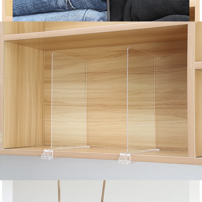 Bedroom Closet Dividers Transparent Closet Shelf Divider Plastic Wardrobe Shelf Divider