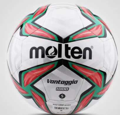 Wholesale molten pu leather custom logo size 5 thermal bonded soccer football ball