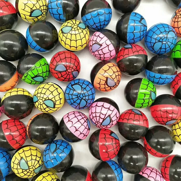 Bouncing Ball Colorful  Bouncy Ball Various Design Wholesale Option Eyeball High Rubber Bright Solid 27mm 32mm 45mm 49mm Bouncin