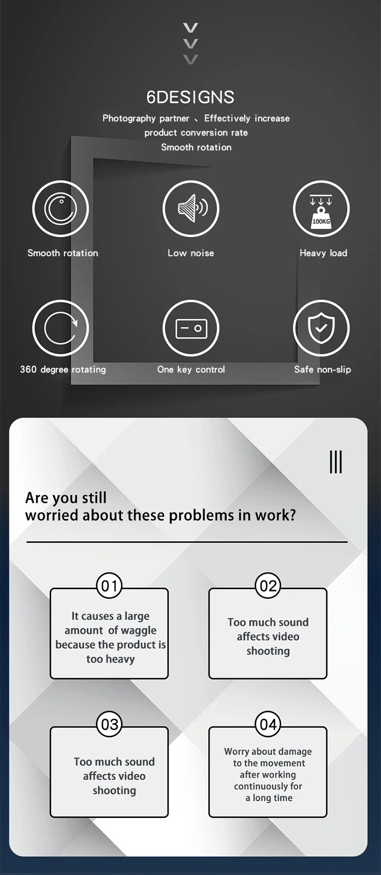 
60cm Remote Control360 turntable Base for Photography Studio Shooting above100kg Load Bearing Automatically Intelligent Rotation 