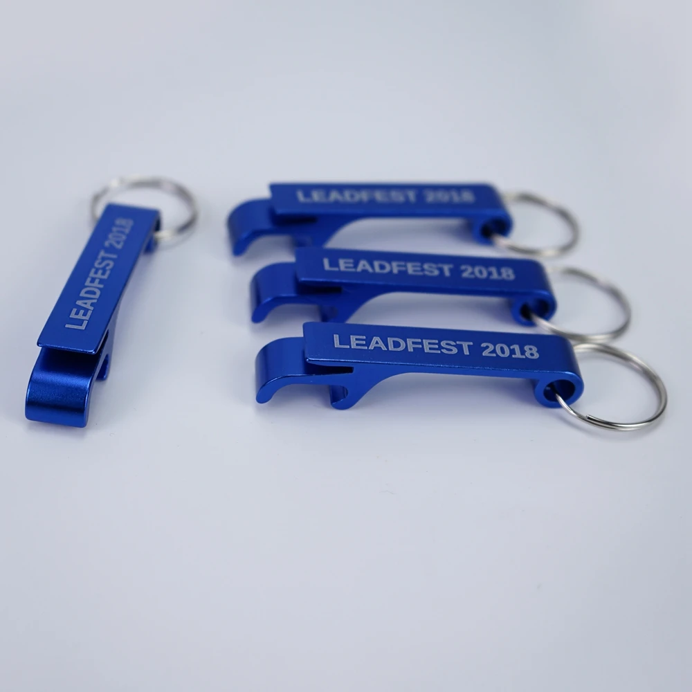 Hot Style Custom Bottle Opener Keychain Promotional Metal Keychain with Logo Souvenir Made from Durable Aluminium