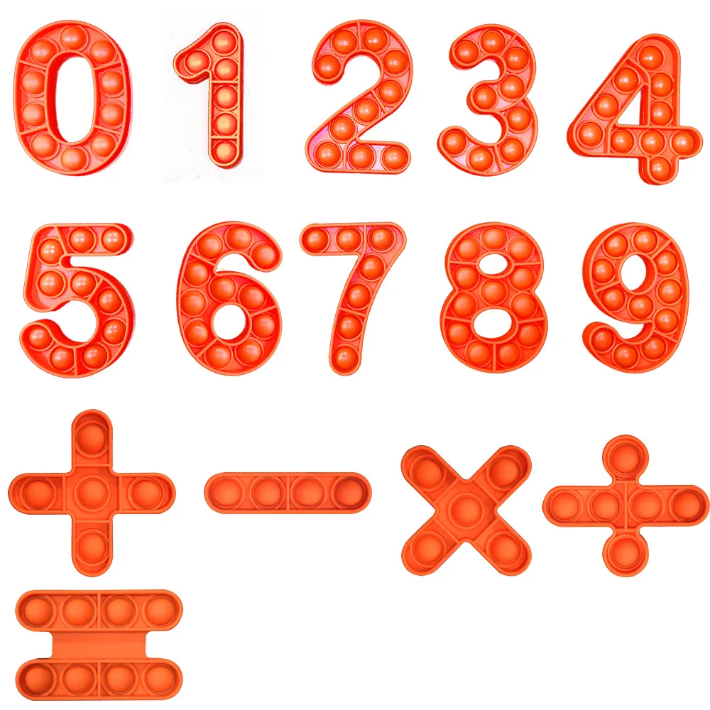 New Arrival Hot Sale Fidget Popping Push Bubble Relief Anxiety Stress Silicone Press Digital Decompression Toy