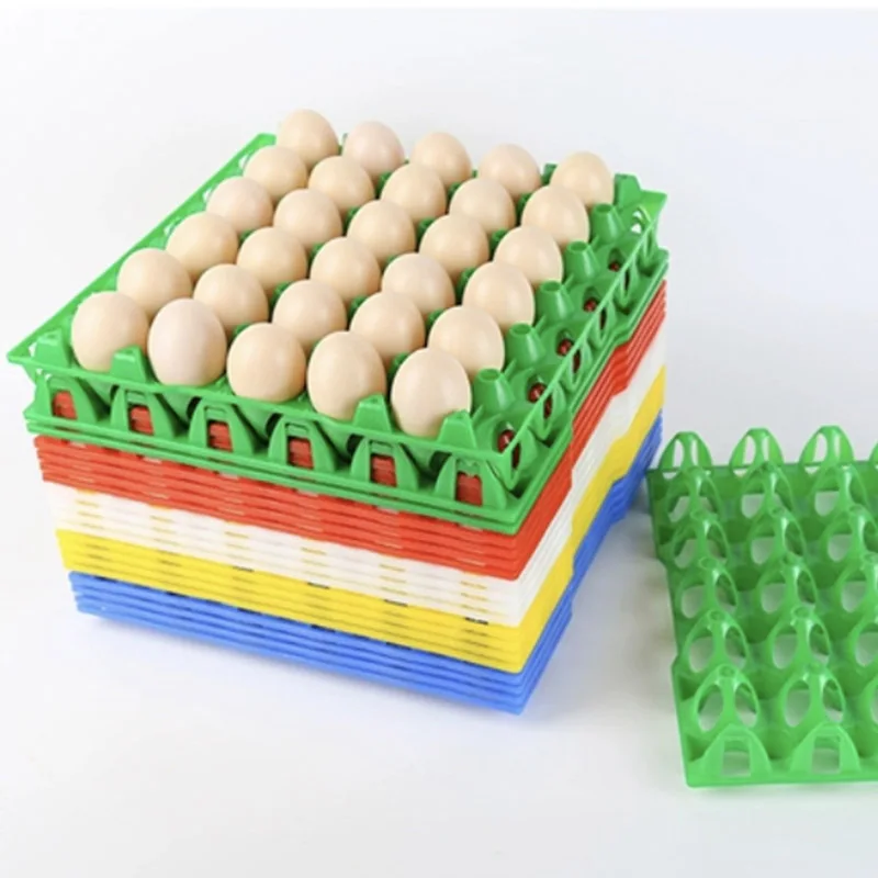 Plastic 30 Holes Chicken Eggs Tray Egg Crate For Package Transport