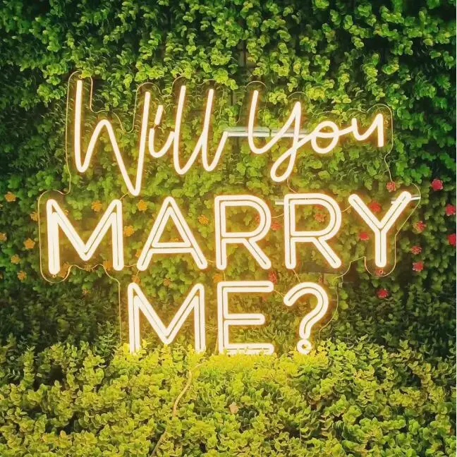 Made in China  neon sign  custom factory  will you marry me ?  neon sign