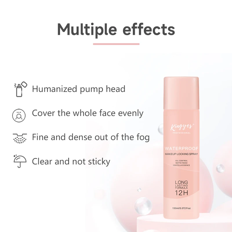 Factory Private Label Make Up Fixer Spray Moisturizing Smoothing Face long Lasting Waterproof Setting Spray Makeup