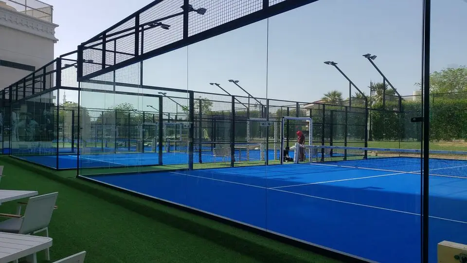 Enlio High Density Synthetic Turf Artificial Grass Hockey/Golf/Tennis/Padel Court Sports Flooring pista de padel cancha de padel