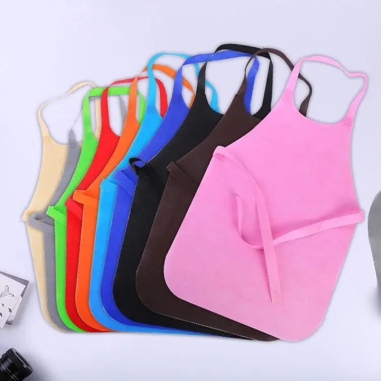 Character Non Woven Disposable Esthetics Apron with Exquisite Color for Female