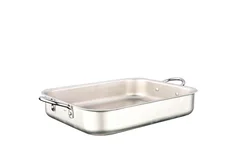 Rectangular tray with handle baking tray pressed aluminum tray