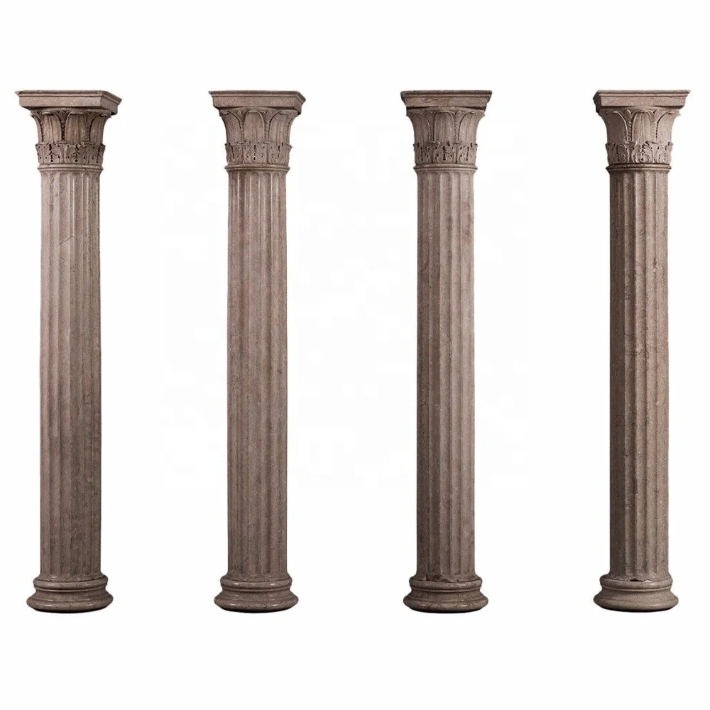 
Natural Granite Stone Column, Balustrade, Customized Marble Roman Pillars 