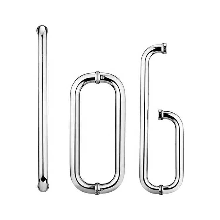 Shower Handle Room Glass Door Single Sided Push Handle Towel Bar Room Glass Door Back To Back Towel Bar Pull Handle