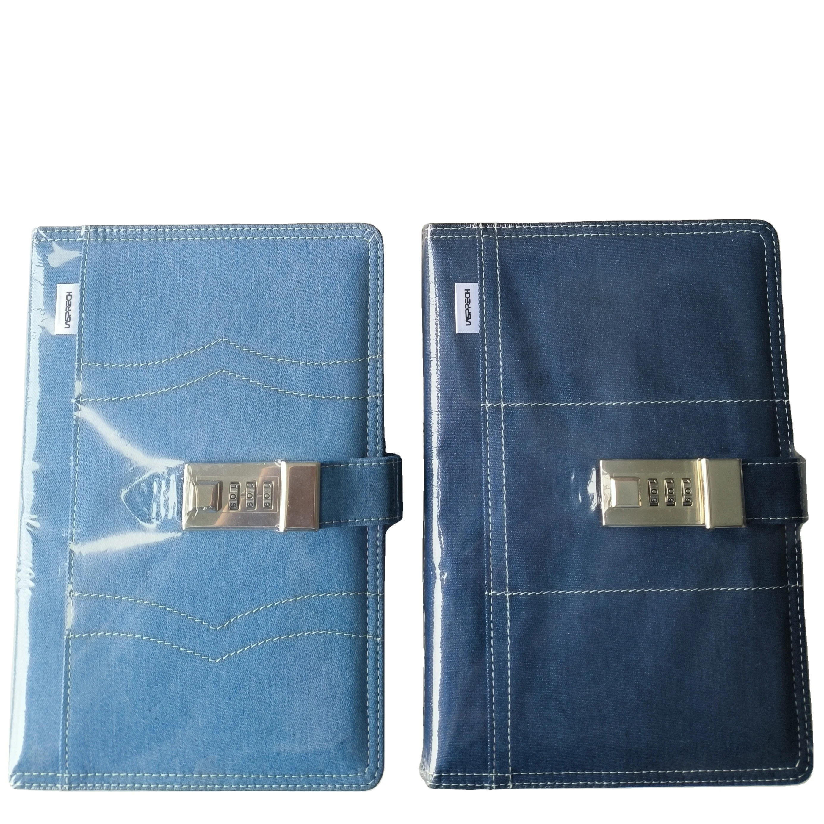 customized journals fabric hardcover password lock a5 notebook diary for girls