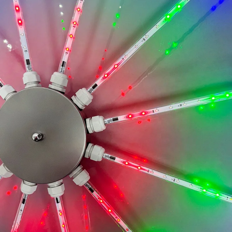 LED Fireworks RGB Meteor Shower Rain Light Snow Falling Raindrop Lights for Wedding Party Holiday Christmas