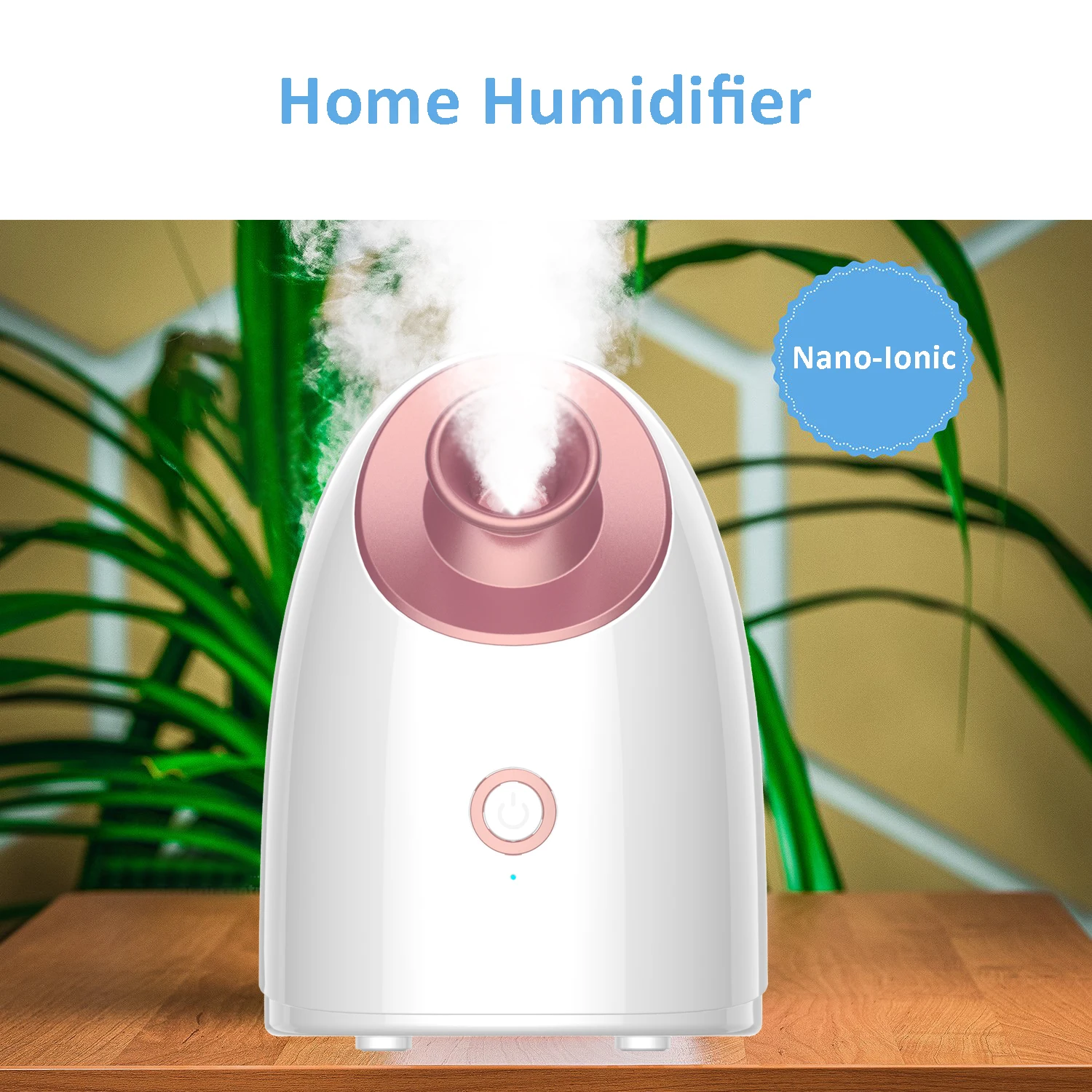 Skin Nano Ionic Facial Steamer Pore Cleaner Moisturizes Hot Water Steam Face Humidifier Unclogs Pores Blackheads Spa