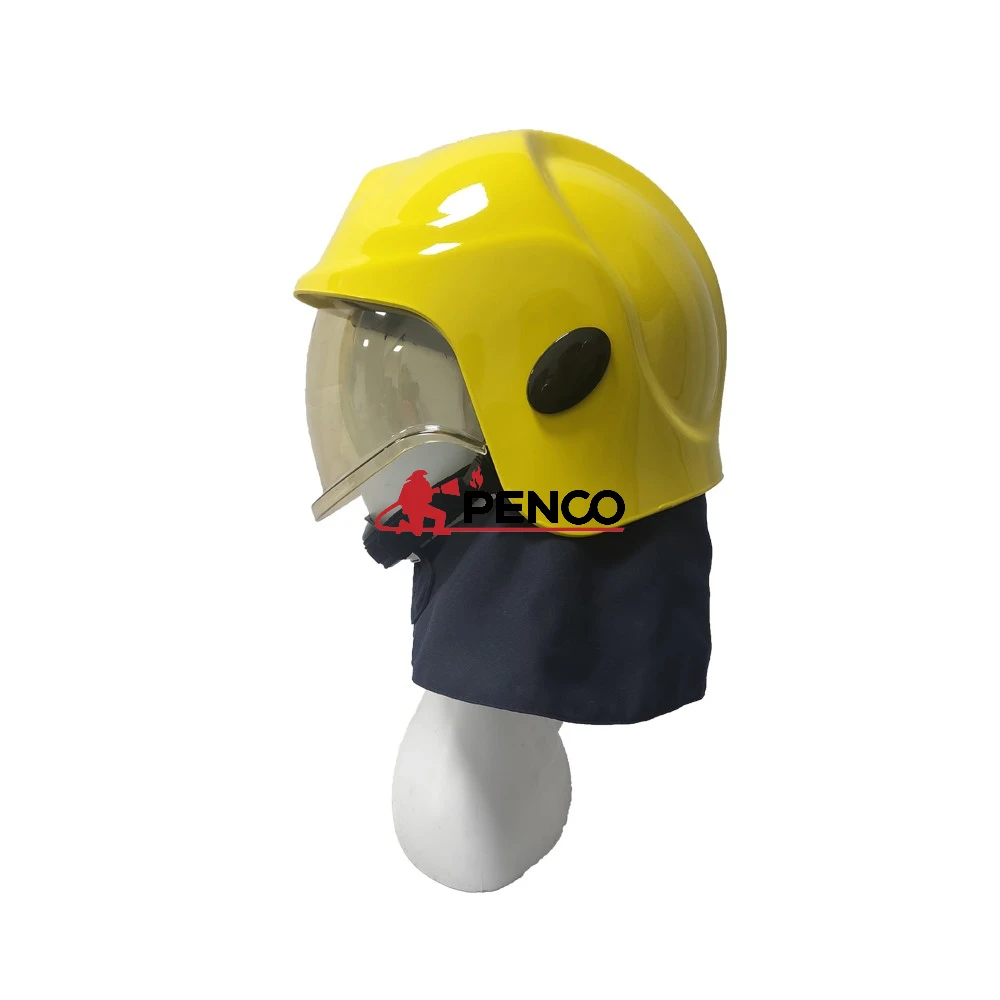 Professional EN443 European Style Helmet for Fireman  with Double Goggles