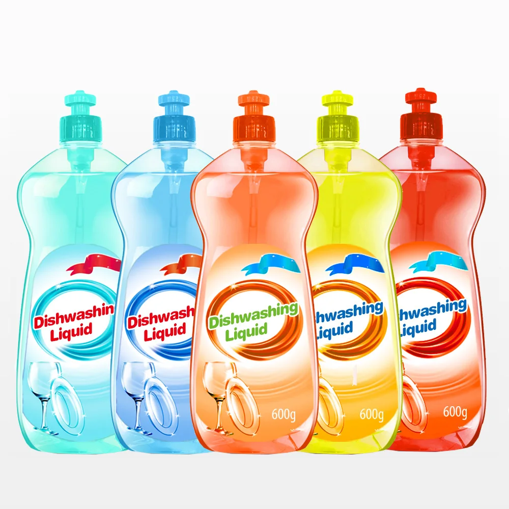 antibacterial detergent powder low price  500ml 750ml 1kg new OEM design bottle dish washing liquid/dish soap