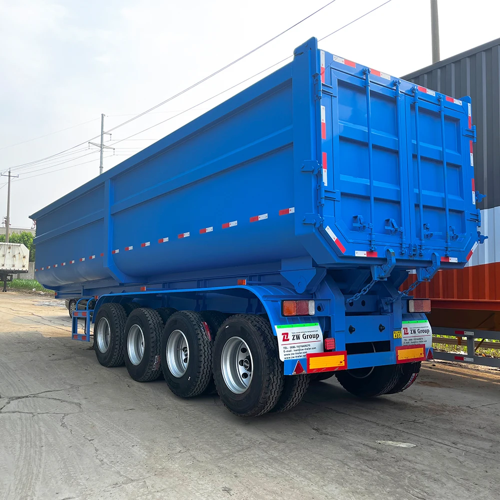 High quality rear dump/tipper trailer for transporting stone 3 Axle 4 Axle 35/40 Cbm Tipper Trailer