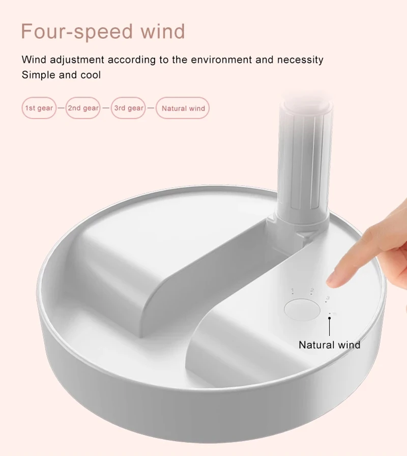 New Arrival Mini Fan Fold Portable Usb Outdoor Standing Table Fan Low Noise Adjustable Rechargeable Desktop Air Cooler Fan