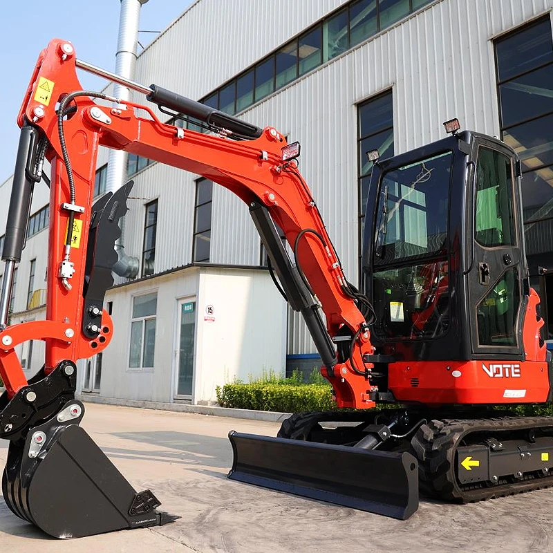 FREE SHIPPING Mini Excavator 3.5 Ton EPA small Kubota Engine excavator 1 Tons 2 ton Digger Machine Farm Mini Excavator price