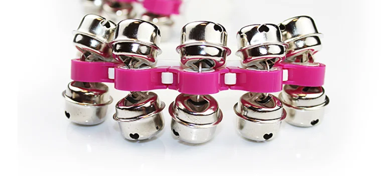 Red Mini Hand Bell for Adult and Children Tambourine Plastic Toys and Gift Noise maker Party Favor Multicolor