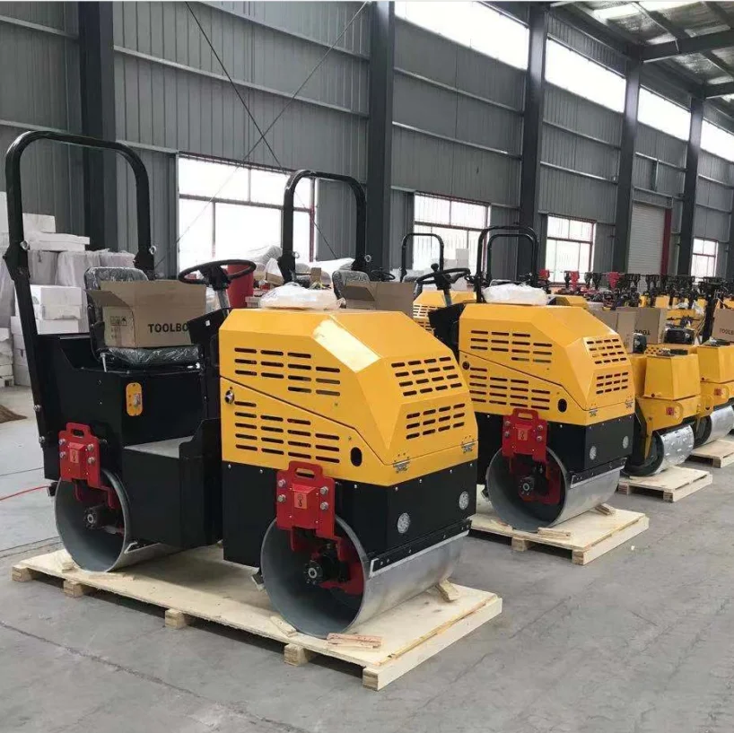 PME-R900 Double Drum Rear Wheel Steer Ride on Hydraulic Roller Tractor Static Roller