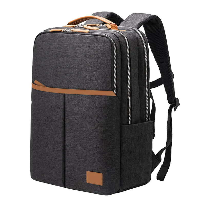 Big Storage Independent Design Safe Promotional Soft Belt Comfortable Men Business Backpack With Laptop Compartment
