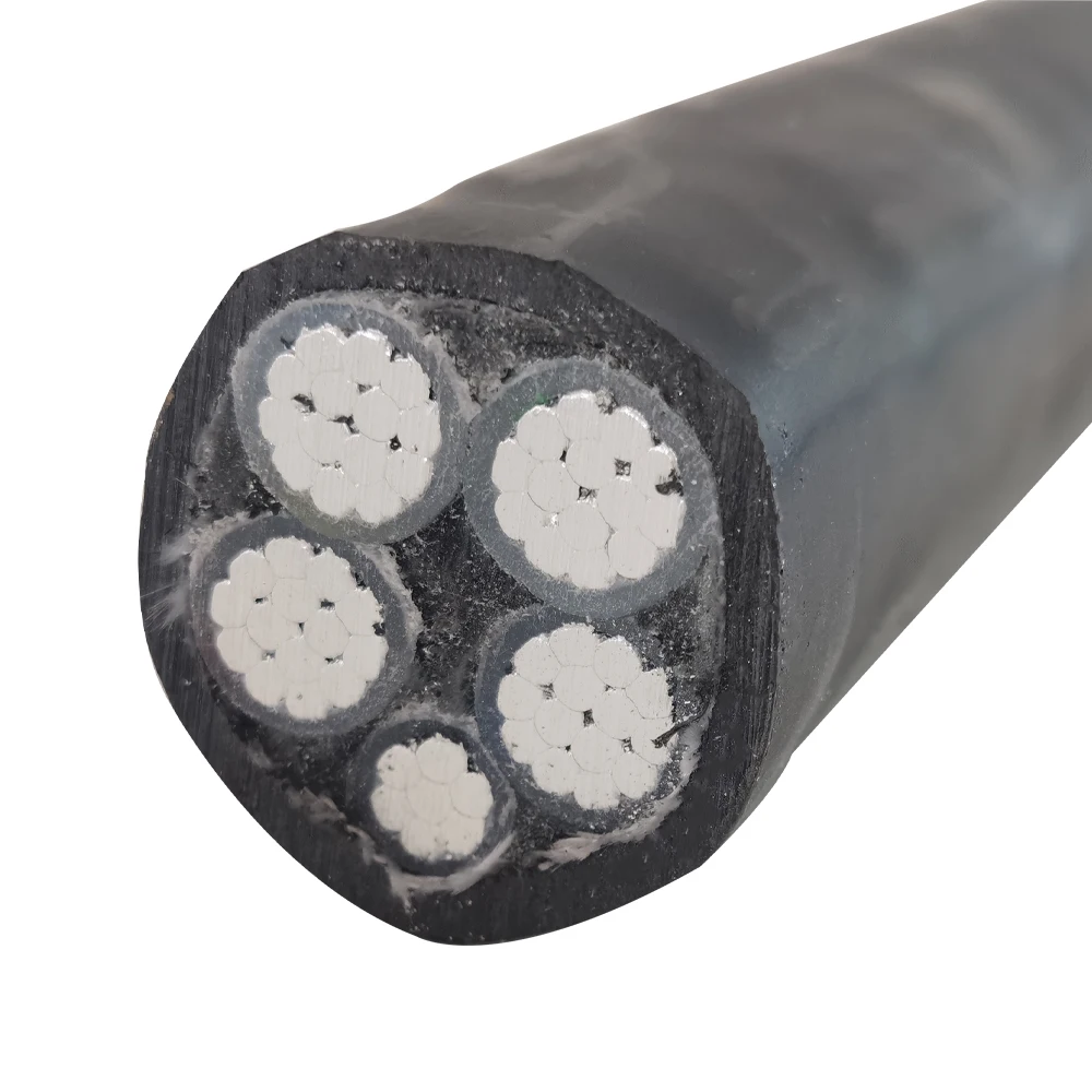 Underground 50 mm aluminium 4 core steel tape STA armoured cable