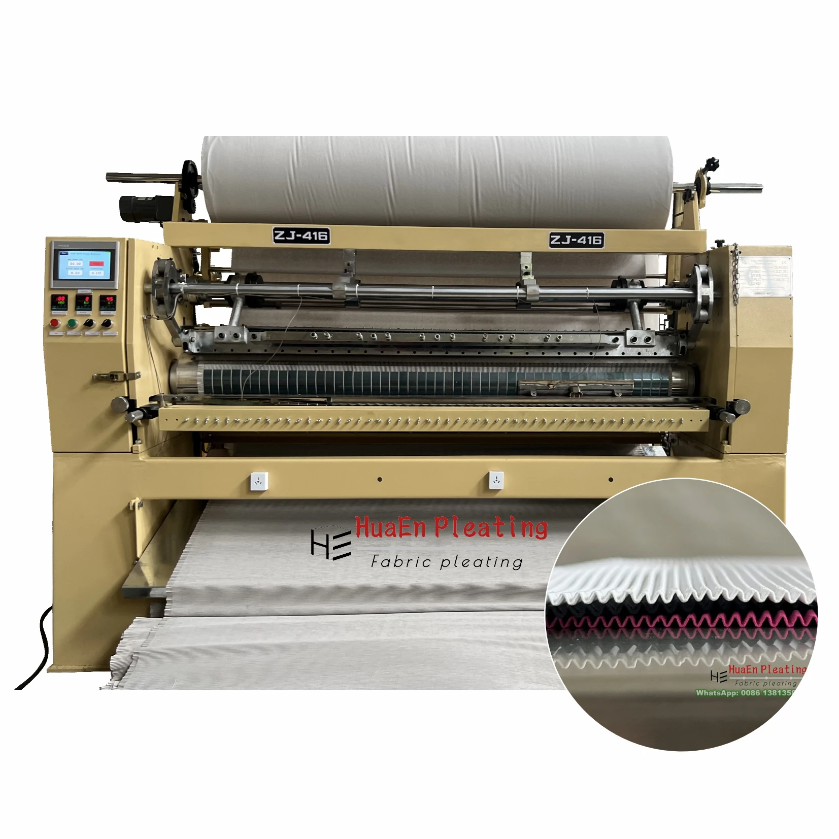 Производитель HuaEn индонезийская Ткань Текстиль кожа мех платье брюки plisket машина для Плиссировки zj425