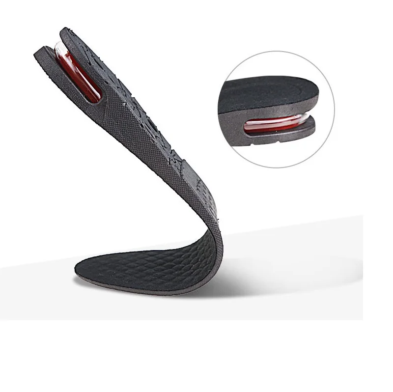 2022 New Arrives for women and man tailor able PVC material  increase 5.5 CM  three  layer height insole